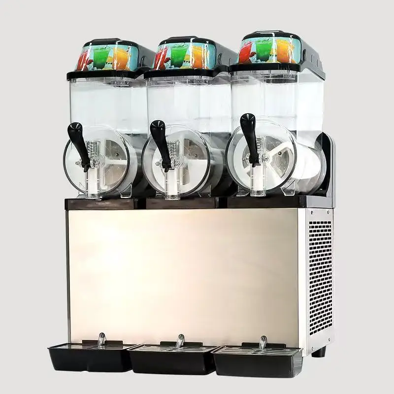

Commercial Stainless Steel Snow Melting Machine Single Double Triple Cylinder Slushie Maker for Buffet Restaurant Bar Shop