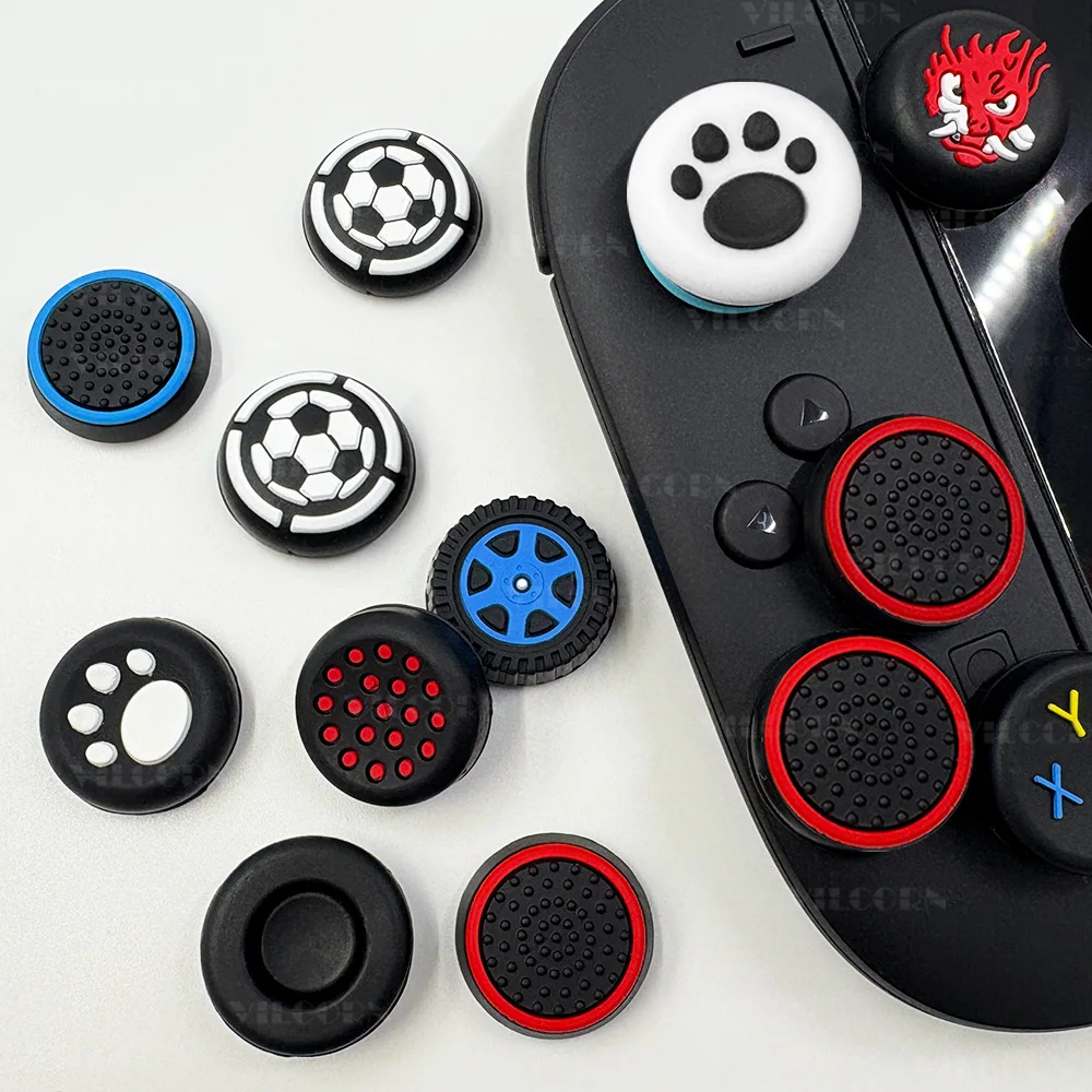 4PCS Analog Joystick Thumb-Stick Grip Caps Für Schalter 2 Joycon Kappe Silikon Gummi Joystick Kappe Protektoren Für PS5 PS4 XBOX – Detail 3