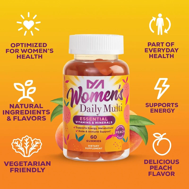 Women's Complete Daily multivitamin gummies, immune health support, women's multivitamin gummies -60 gummies