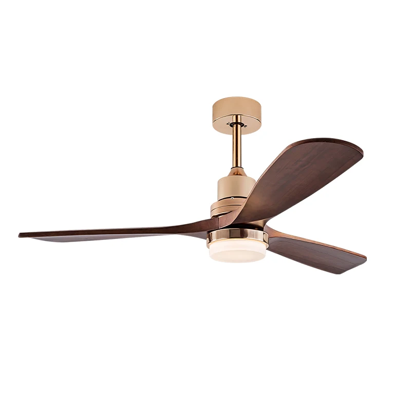 Real Wood Blades Ceiling Fan with Light Modern LED 26W  High Power DC Motor Ideal for Bedroom and Living Room