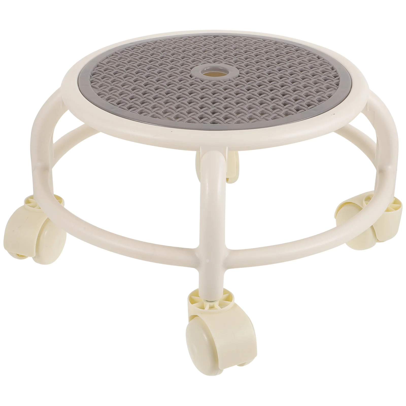 

Round Low With Wheels Swivel Rolling Stool For Pedicure Nail Salon Use Adult Small Stool Multifunctional Comfortable