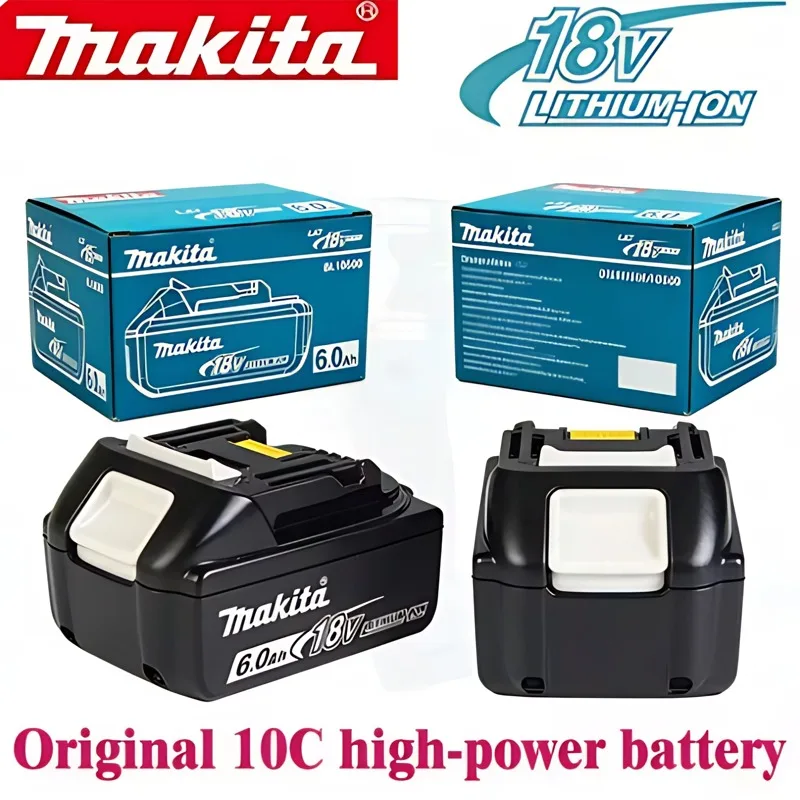

Makita ⭐️⭐️18V 6.0 Rechargeable Lithium-Ion Battery ⭐️⭐️with LED Indicator, High Capacity for Makita Cordles Power Tool Battey