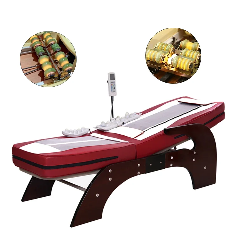 

Camas De Piedras Neck Stretcher Chiropractic Therapy Nuga N5 Thermal Full Body Jade Massage Bed