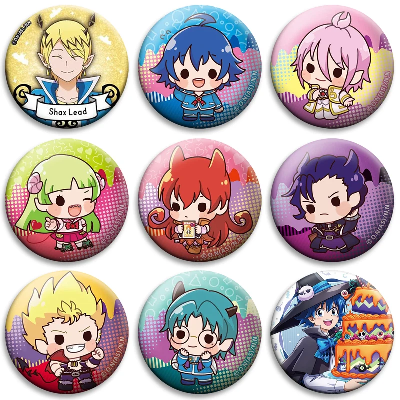 Welcome To Demon School Iruma-kun Badges Shax Iruma Clara Brooches Anime Collectible Pins for Backpack Hat Decoration Fans Gifts