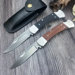 Tactical 110 Pocket Folding Knife D2 Hunter Knife G10/Wooden Handle Everyday Carry Outdoor Camping Knives Tactical EDC Tool