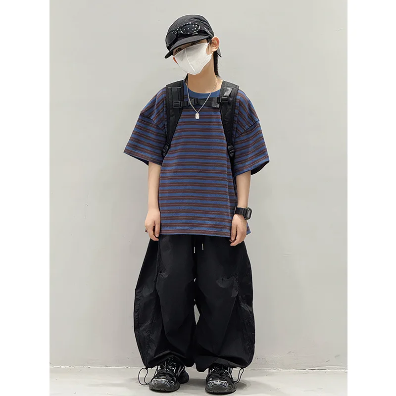 

2025 new summer trendy boys summer clothing children's top Baoduo children's clothing children's short-sleeved t-shirt summer