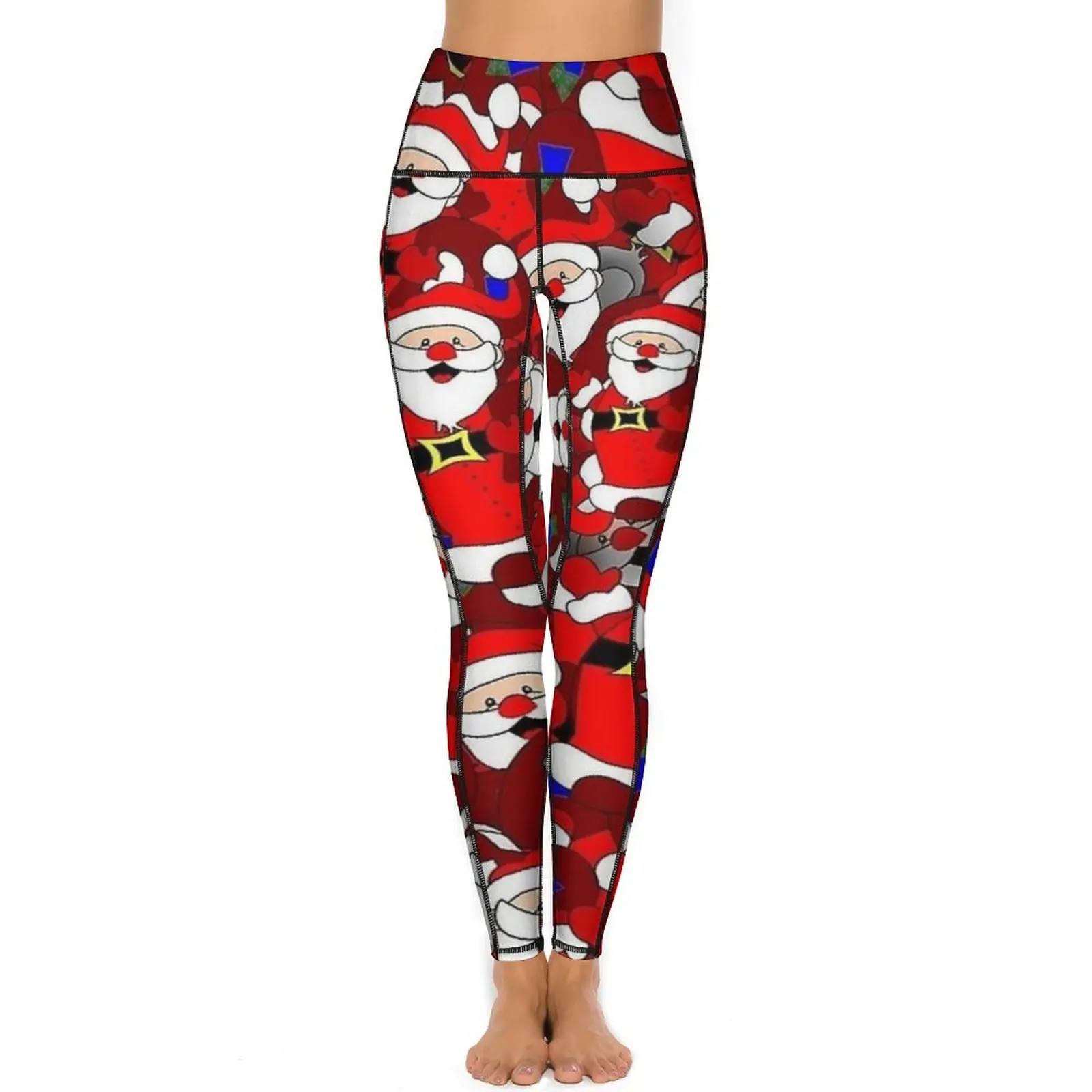 Kerst Kerstman Yoga Broek Sexy Design Legging Hoge Taille Gym Leggins Lady Vintage Elastische Sportlegging