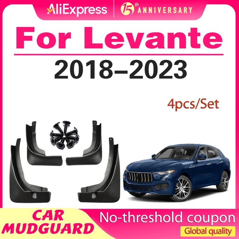 

Mudflaps Fender For Maserati Levante 2018-2023 2019 2020 2021 Mud Flaps Splash Guards Front and Rear Wheels Fender Accessorie