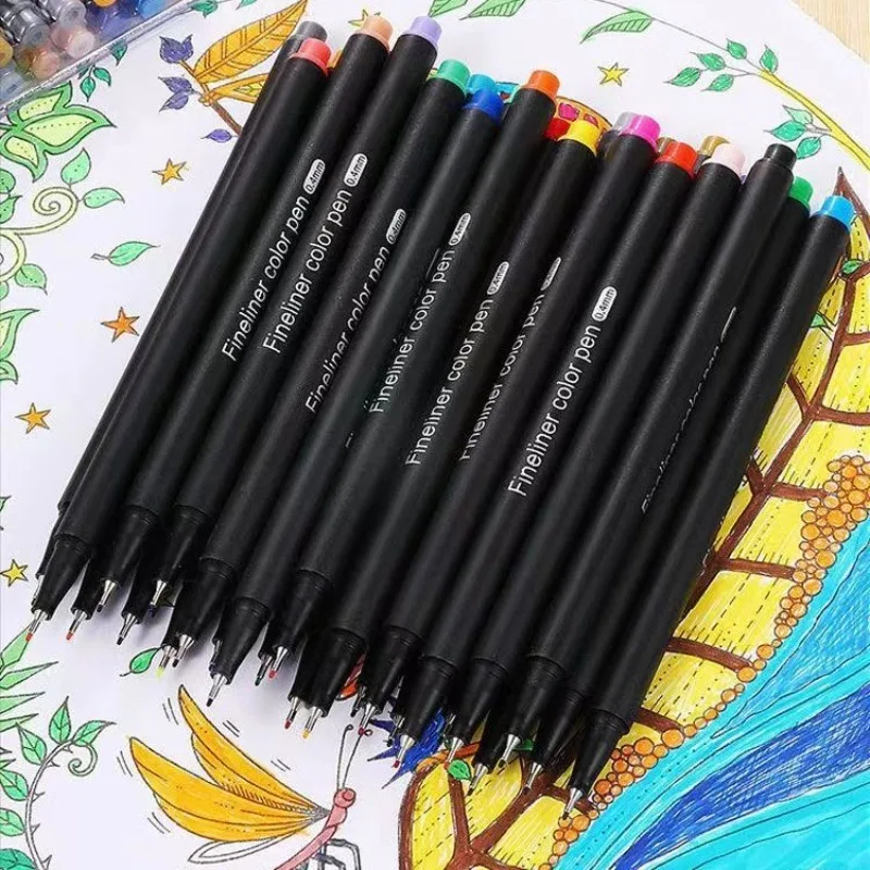 12/24/36/48/60/100 Art Colored Pens Fine Point Marker Fine Tip Drawing Pens Fineliner Pen for Journaling Writing Note Art Office