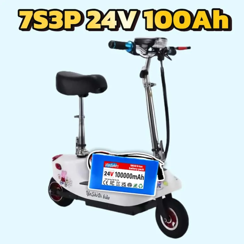 الأكثر مبيعا 7S3P 24V 100Ah بطارية قوة الدراجات البخارية الأجهزة، طويلة الأمد، سهلة التركيب، سخونة البطارية المحمولة في السوق