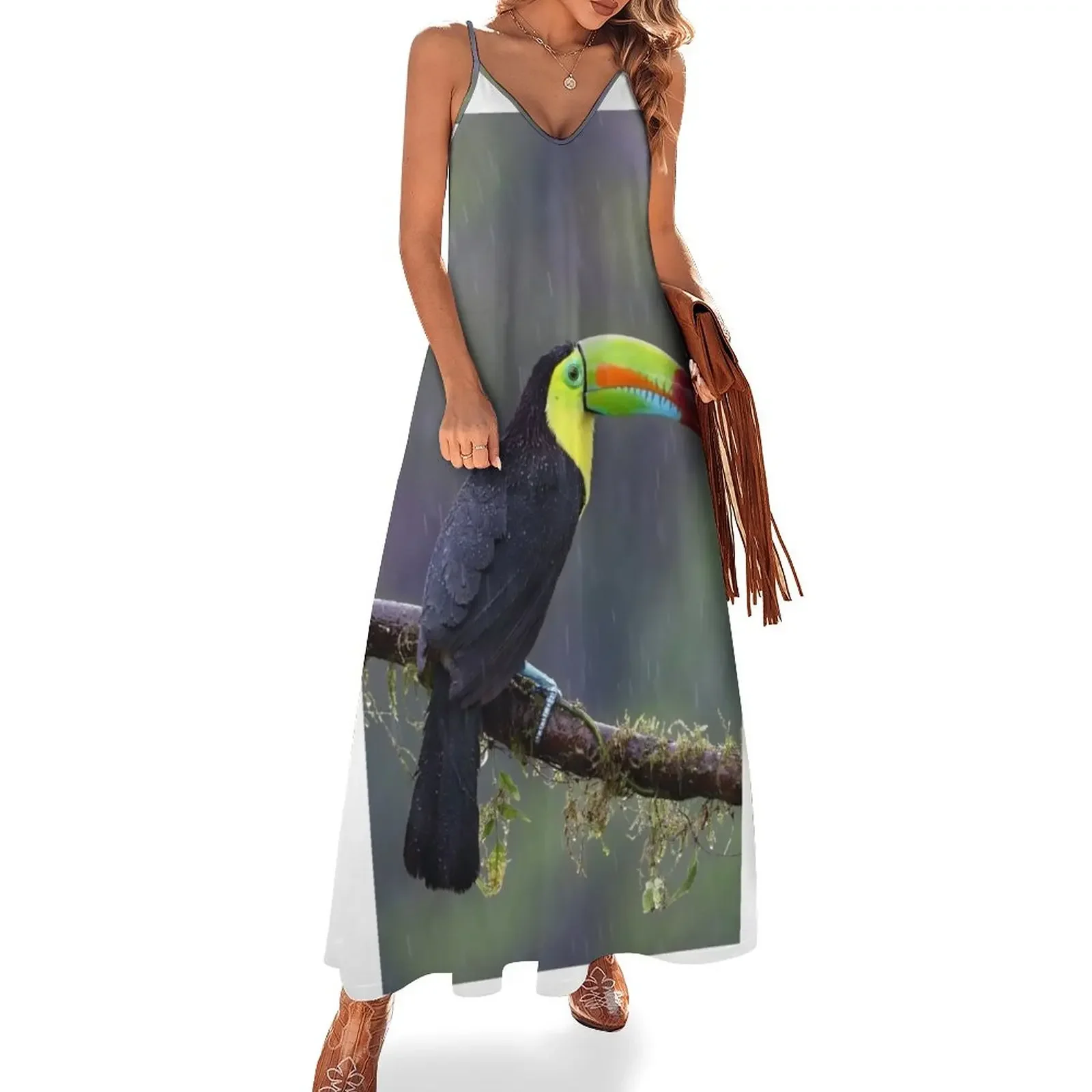 

Keel-billed toucan - Costa Rica Sleeveless Dress elegant and pretty women's dresses dress for woman Dress
