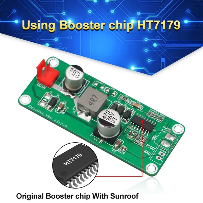 6A Current High Power Amplifier Boost Board DC-DC Boost Power Module Board Voltage 7.2-12V To 24V