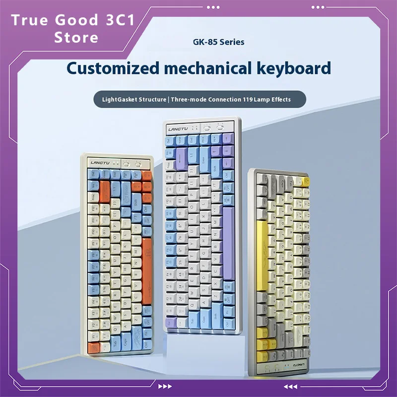 

Gk65/85/102 Wireless Bluetooth Mechanical Keyboard Custom Game Competitive Office Keyboard Computer Peripherals