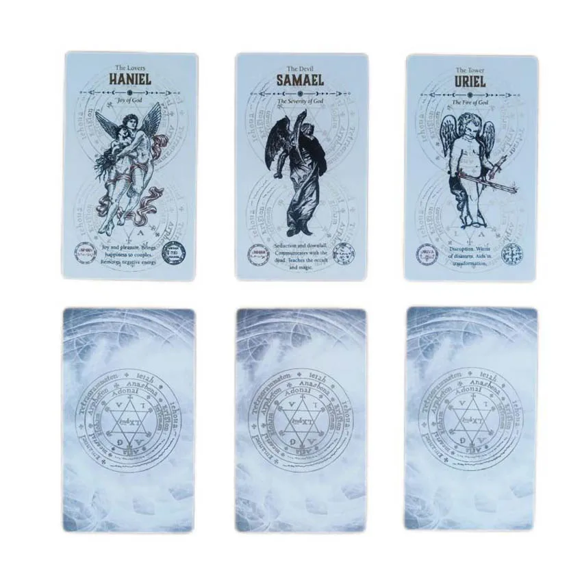 12x7 cm Angel Tarot Deck Paper Manual Card Games