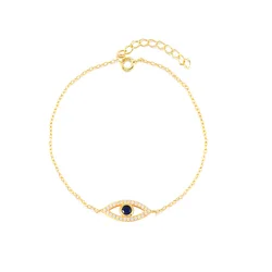 Aide 925 srebro Evil Eye Charm bransoletki dla kobiet luksusowa cyrkonia koraliki łańcuch bransoletka 2021 Trend Party Fine Jewelry