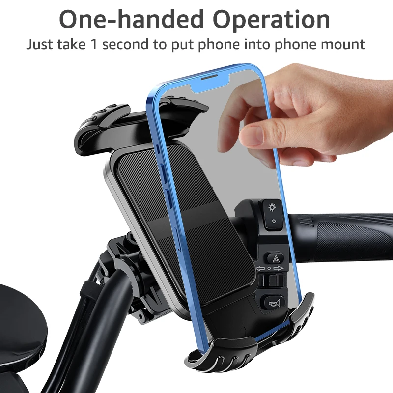 Untoom 360 Rotation Bicycle Handlebar Phone Holder Mountain Road Bike Phone Bracket Motorcycle Phone Mount Cycling Accessories