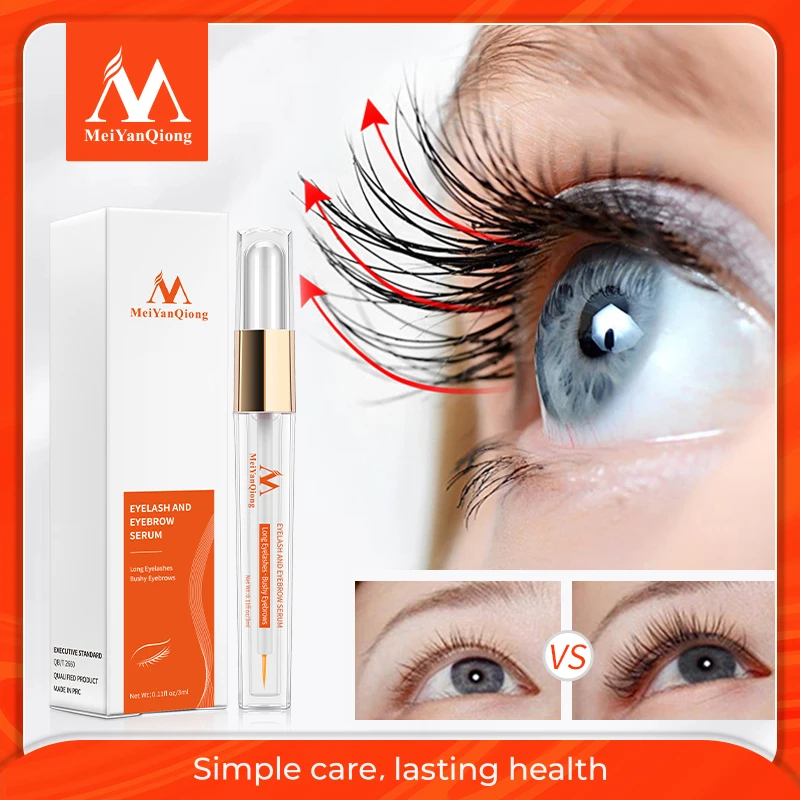 MeiYanQiong Eyelash Growth Nutrient Liquid Eye Eyelash Extension Thickening Long Length Strong Growth Eyelash Eye Care 10ml