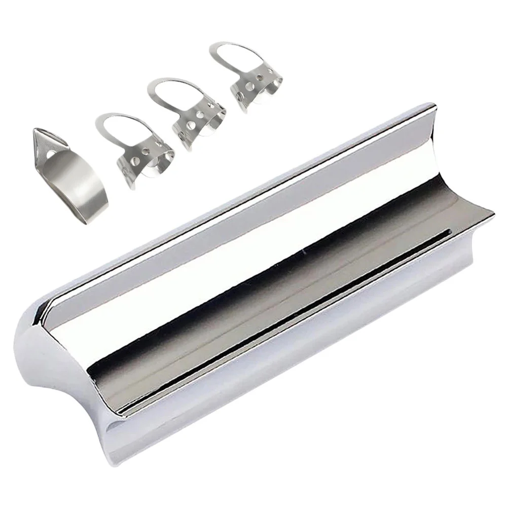 5 Pcs Electric Guitar Sound Bar Steel Stainless Slide Hard-chrome Plated Finger Slideshow Standard Tone Bars Man