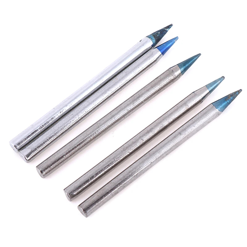 5Pcs Iron Tips 30W/40W Replacement Soldering Iron Tip Lead-Free Electric Soldering Iron Tip Head Welding Tool