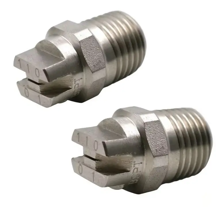 10PCS High Pressure Clean 1/8 1/4 inch Stainless Steel Flat Fan Spray Nozzle Flat Fan Spray Nozzle for Cleaning Washing