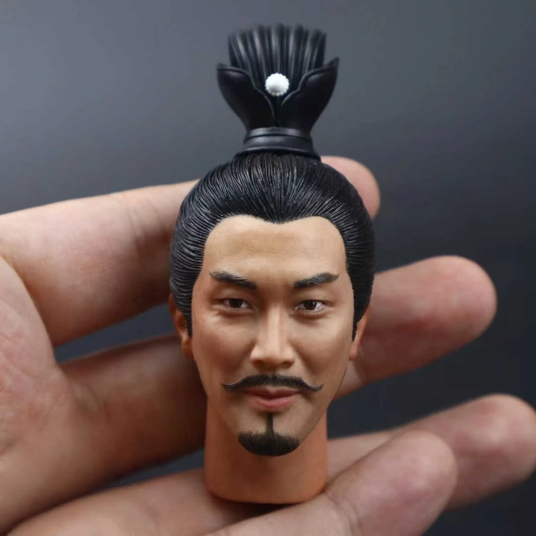 

1/6 Three Kingdoms Zhu Geliang Tang Guoqiang голова резьба модель игрушки
