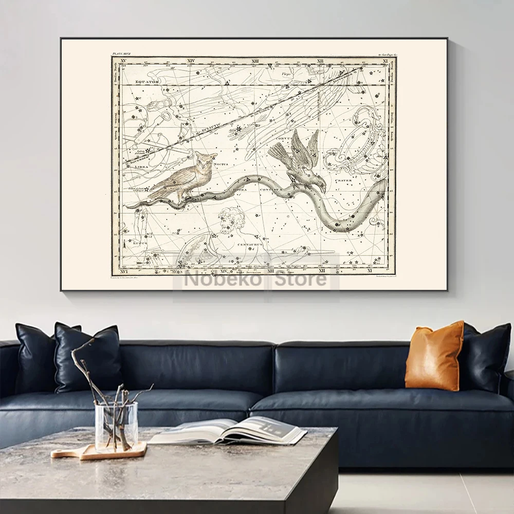 Zodiac Map Astrology Map Poste - đánh giá và giá Star Map Poster