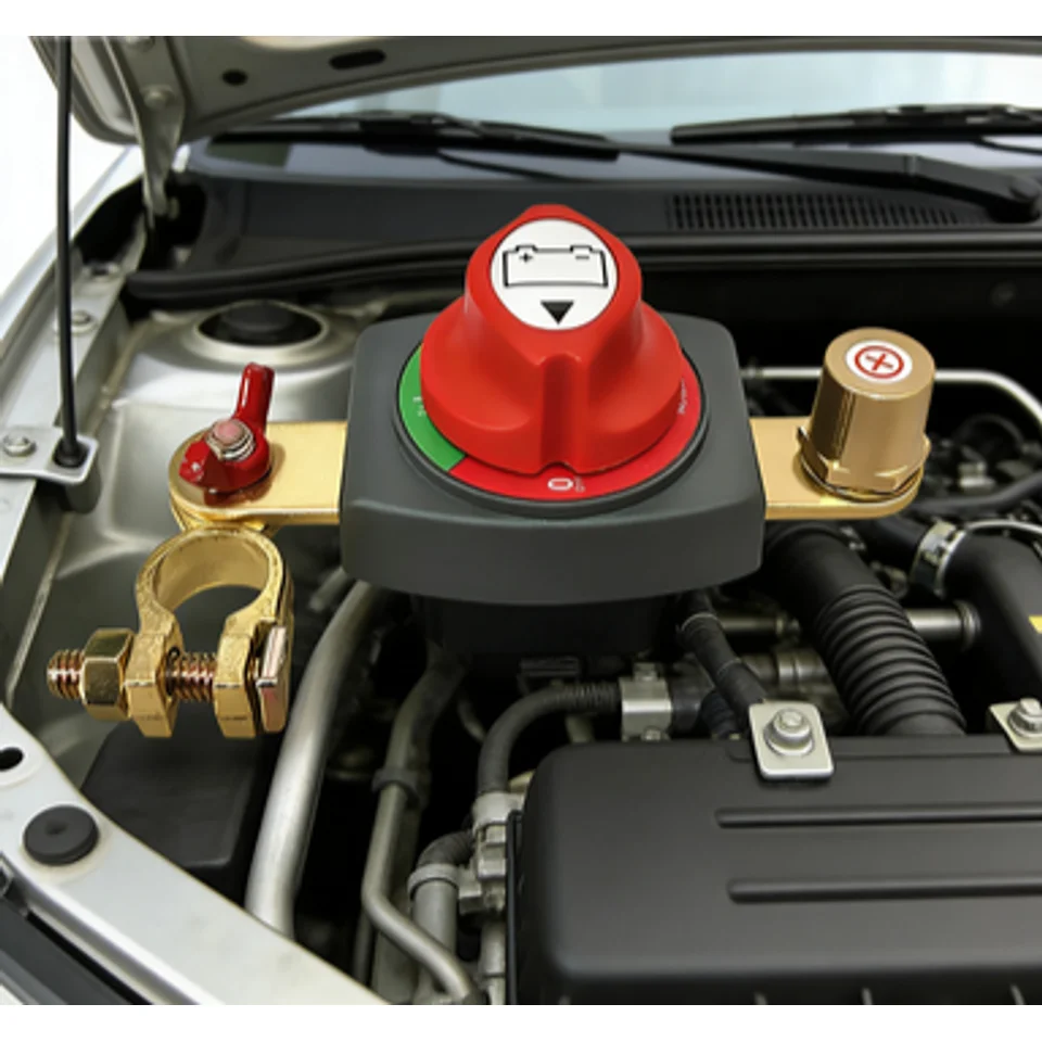 Auto Car Battery Brass Disconnect Switch 12V 24V Marine 200A 300A Battery Mass Switch 2 and 3 Position Cut Off Switch Car Boat