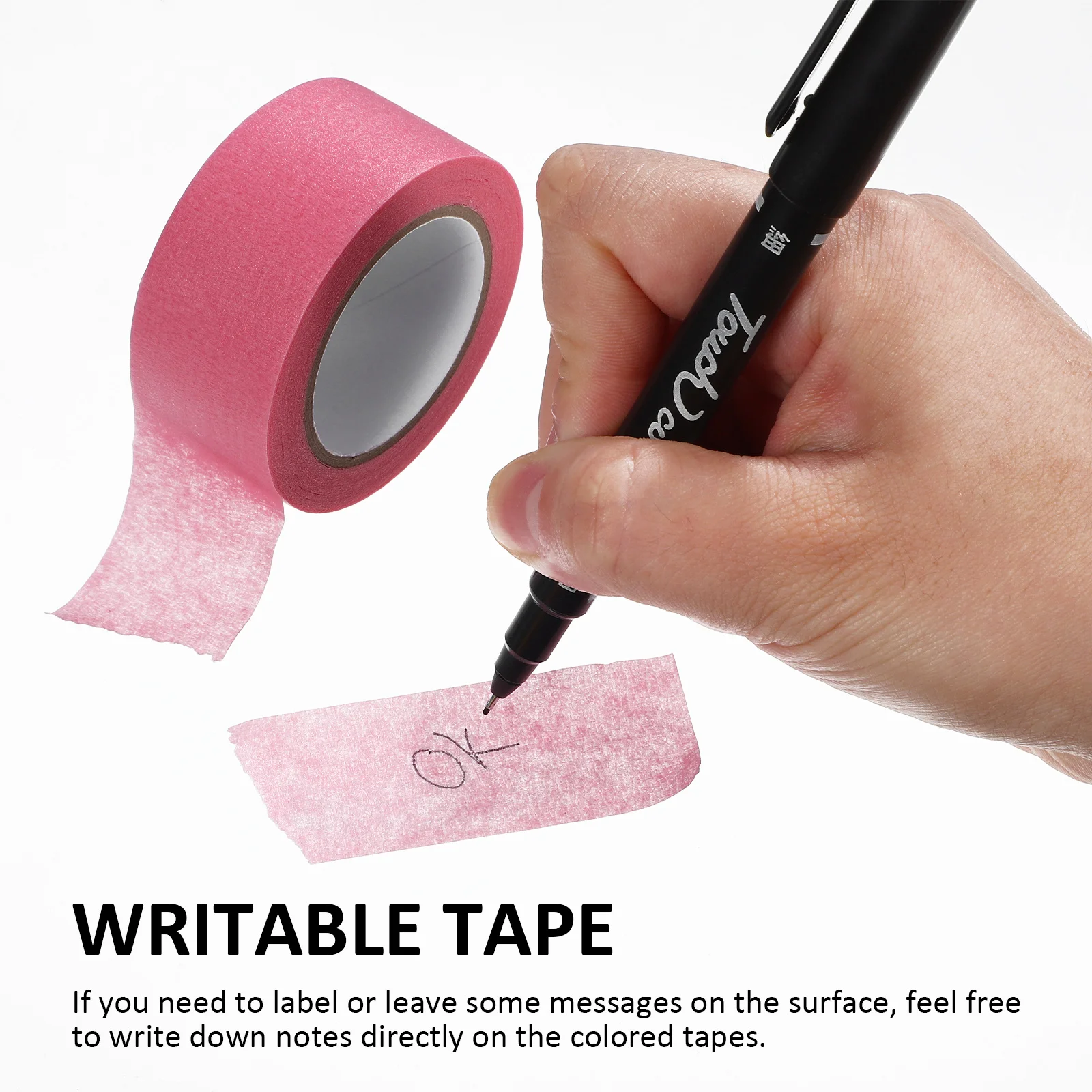 8 قطعة 8 لفات 8 لون شريطٌ لاصق ملون Diy بها بنفسك الحرفية سجل القصاصات اللوحة الزخرفية قوس قزح الفنان الشريط للكتابة القابلة للإزالة لا #3