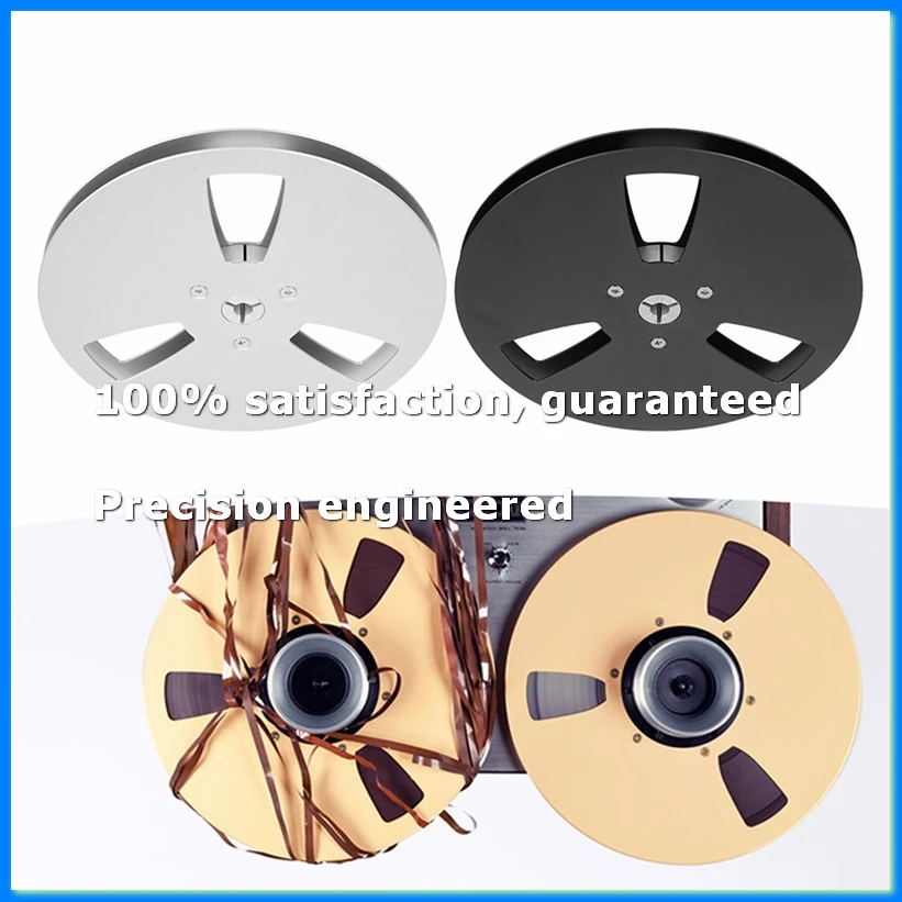 7 Inch Empty Tape Reel 1/4 Empty Tape Reel 3 Holes Wind Resistance Holes Open Reel Sound Takeup Reel for Recording B-ABAM