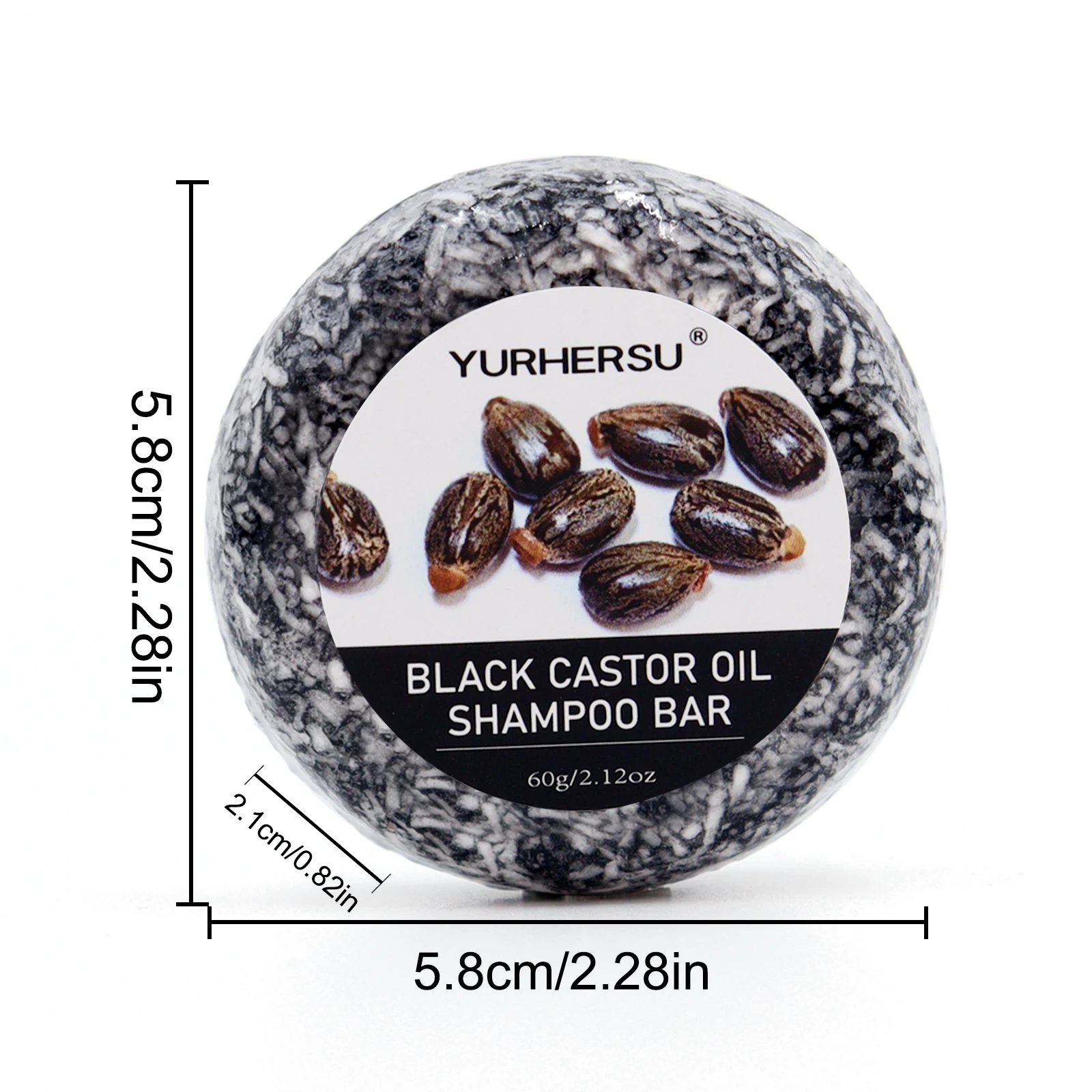 صابون شامبو بزيت الخروع الأسود، يستخدم لزيادة سمك الشعر وقوة الشعر - يساعد على جفاف الشعر المجعد وترطيب نسيج الشعر #2