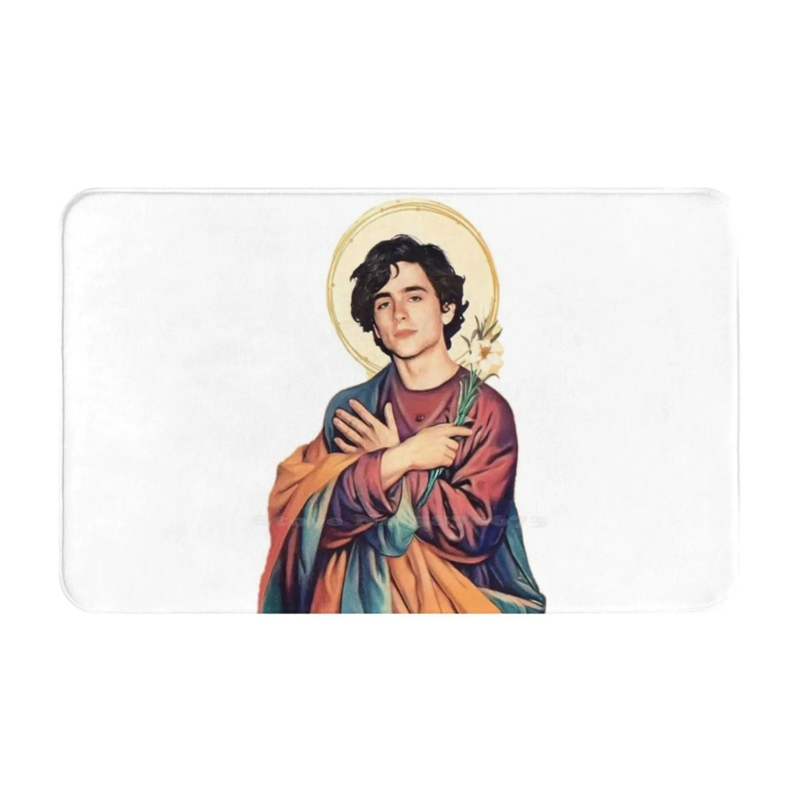 Timothee Chalamet Jesus Comfortable Door Mat Rug Carpet Foot Pad Timothee Chalamet Lil Timmy Tim Meme Jesus Timothée Chalamet