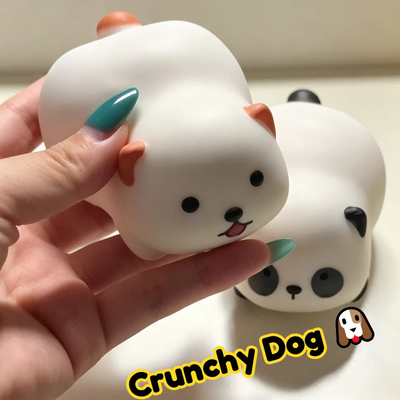 Crunchy Panda Squishy Stress Ball Fidget Toy Squeeze Toy Round Blocks Filled ASMR Anti Stress Release Hand Relax Gift Toy image 3