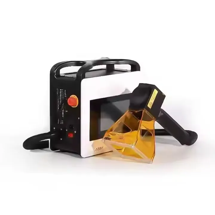 آلة وسم ألياف الليزر المحمولة بقدرة 20 وات 30 وات 50 وات لإطارات زجاج النافذة المعدنية #1