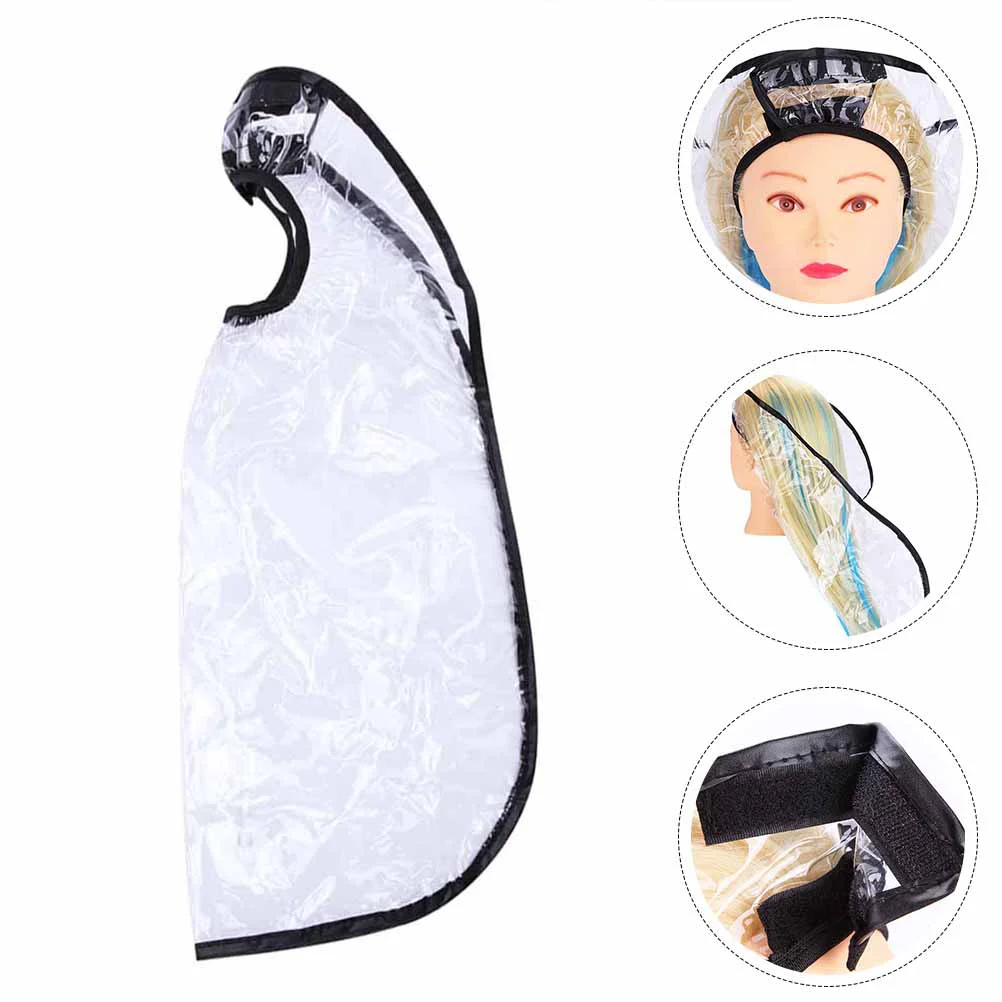 

2 Pcs Hair Shampoo Elderly Bib Salon Tool Styling Cape Funnel Dressing White Apron Capes