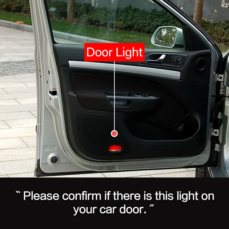 2Pcs LED Car Door Welcome Lamp Projector Ghost Shadow Lights Accessories For Ford S-MAX MK1 2006 - 2010 2011 2012 2013 2014 2015