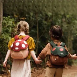 MILANCEL New Autumn Girls Backpack Kids Cute Mushroom Shaped Shoulders Bag Children Ice Cream Schoolbag