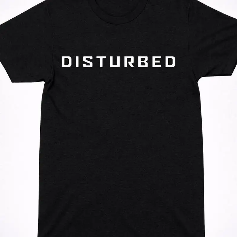 Disturbed Logo Heavy Metal Band Minimal T-Shirt