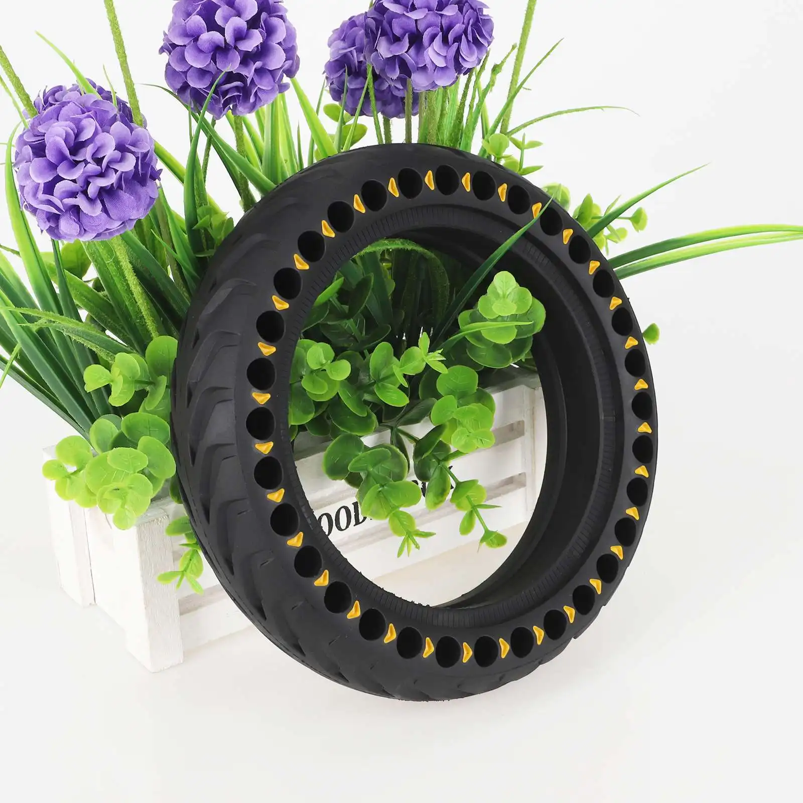 8.5*2.0 Honingraatbanden 8.5 Inch Elektrische Scooter Rubber Massieve Banden 8 1/2*2 Gele Pijl Fittings