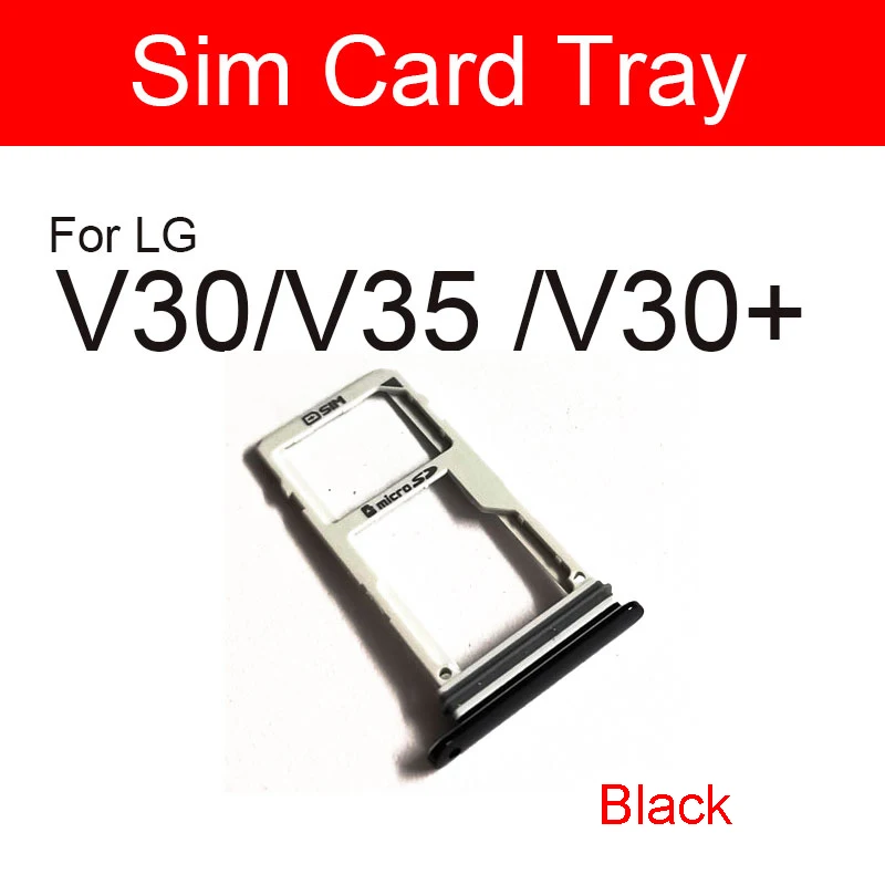 For LG V30 Plus V35 V40 V50 V50S V60 SIM Card Tray Sim Card Holder Reader Adapters Replacement