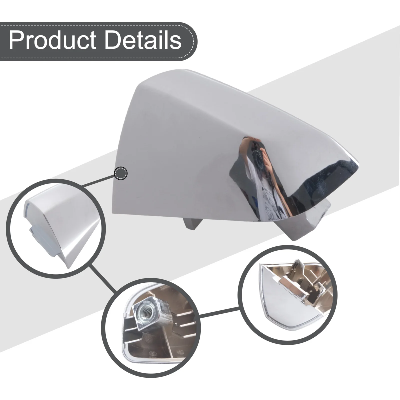 

Door Handle Cover Installation Left Rear 2013-2019 83652-2W010 Chrome Door Cover Exterior Door For Hyundai Santa Fe High Quality