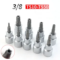 1PCS Torx T10-T50 Star Pentalobe Screwdriver Bit Socket Set 3/8 Inch Drive Socket Car Hand Tools Repair Kit Cr-V Steel Bits