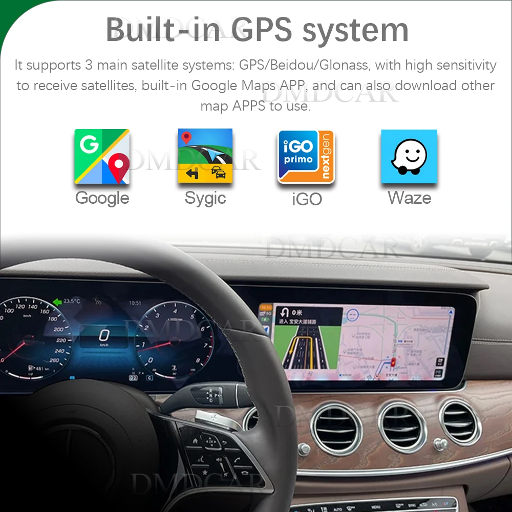 Qualcomm 680 Nawigacja GPS Android Auto Moduł Box Bezprzewodowy Dekoder Carplay Do Mercedes Benz A B C E CLS GLE ML S Class NTG6.0