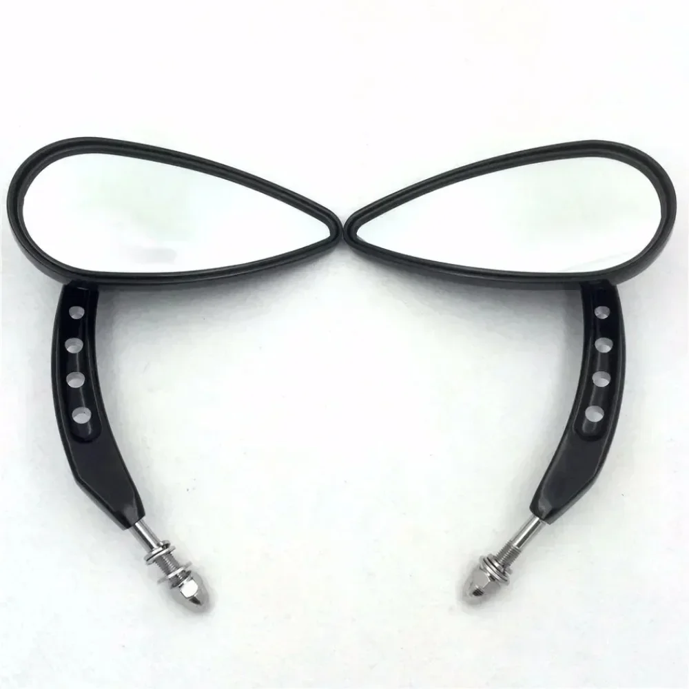 Motorcycle Accessories Retroviseur Skull Side Mirrors Raindrop Shape for Harley Dyna Super Glide