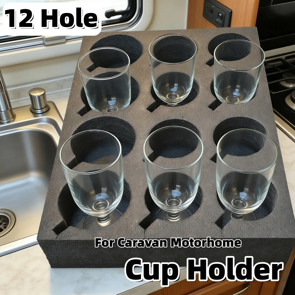 RV Bubble Cup Holder Glass Cup Drinks Rack Car Interior Cup Storage Organiser Accessories For Campervan Caravan Motorhome
