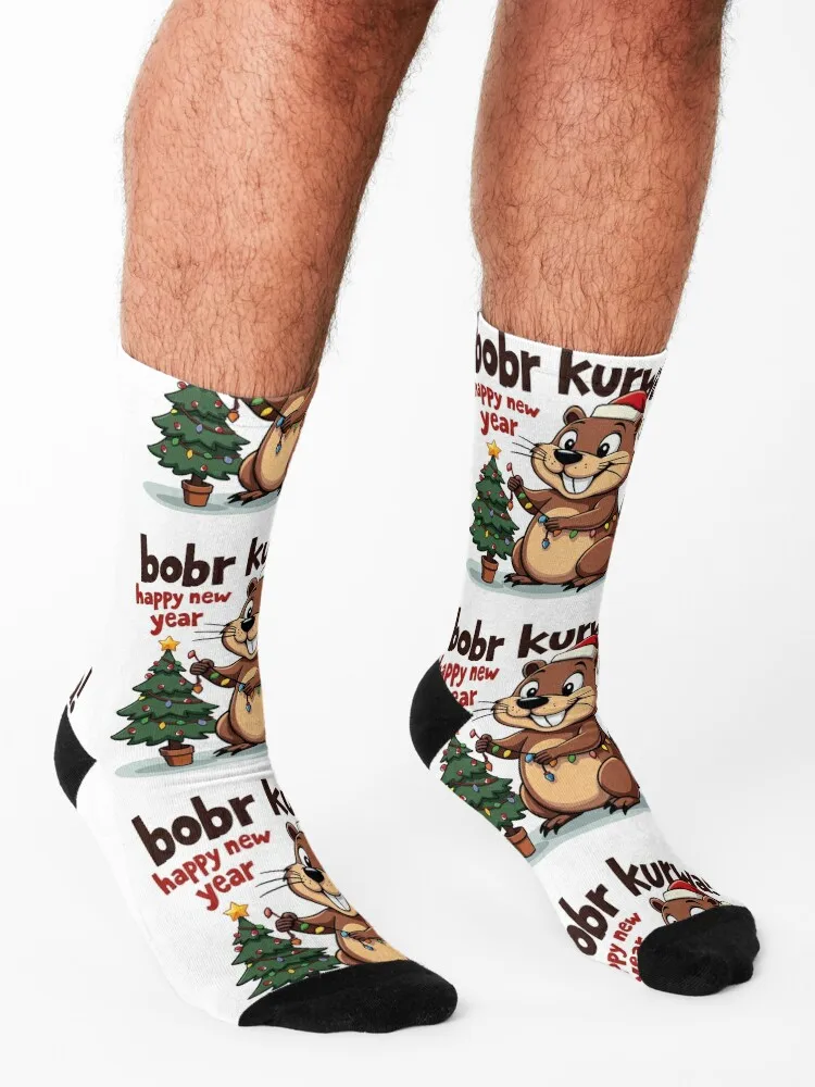 bober kurwa / bobr kurwa christmas Socks anti slip football short hiking Stockings Male Socks Women's