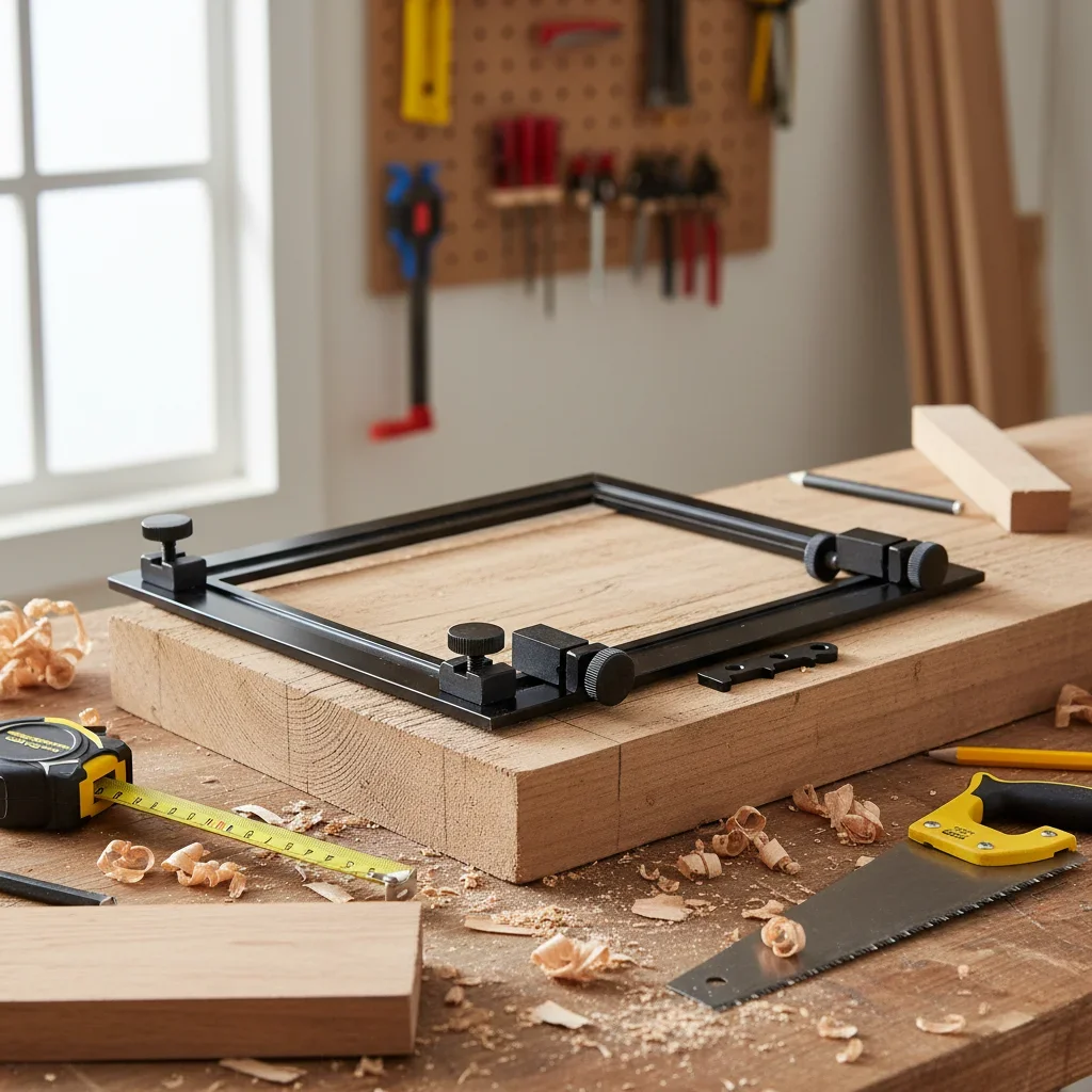 Framing Square Tool With Right Angle Clamp For Stair Measurement Durable Metal Construction Easy Reading