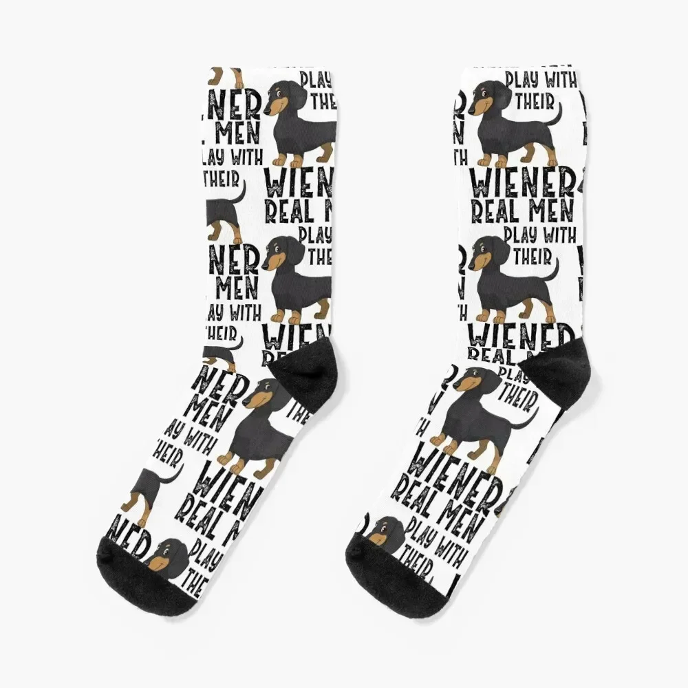 

Real Men Play With Their Wiener Socks Toe sports crazy funny gift essential Socks Ladies Men's