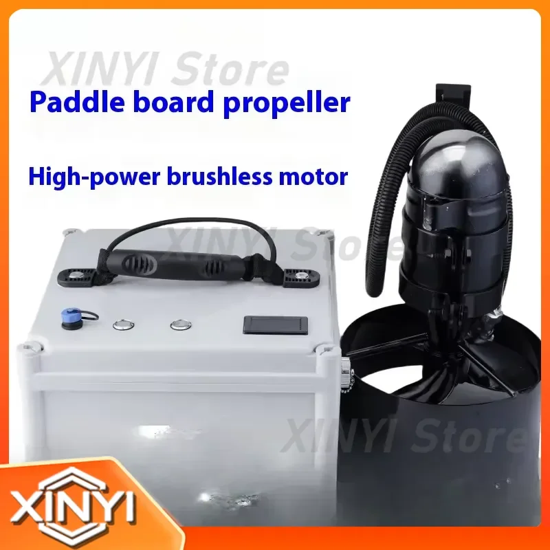for SUP Thruster Electric Underwater Drive Brushless Motor High Thrust Electric Fin for Lure Fishing and Diving Powerful