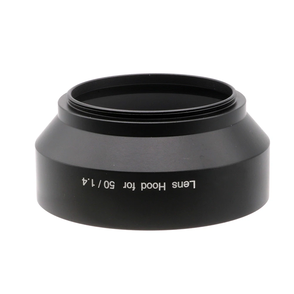 Para nikon nikkor 50mm f/1.4 lente nova 52mm preto metal lente capa também para fujifilm xf 35mm f/1.4 r
