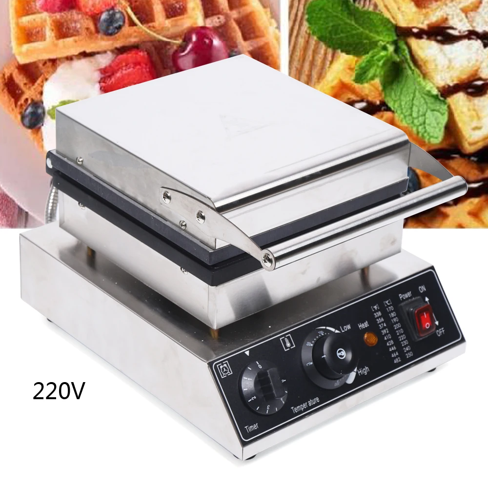 220V Commercial Waffle Maker 4 Tank Huafu Cake Machine 1750W Electric Machine